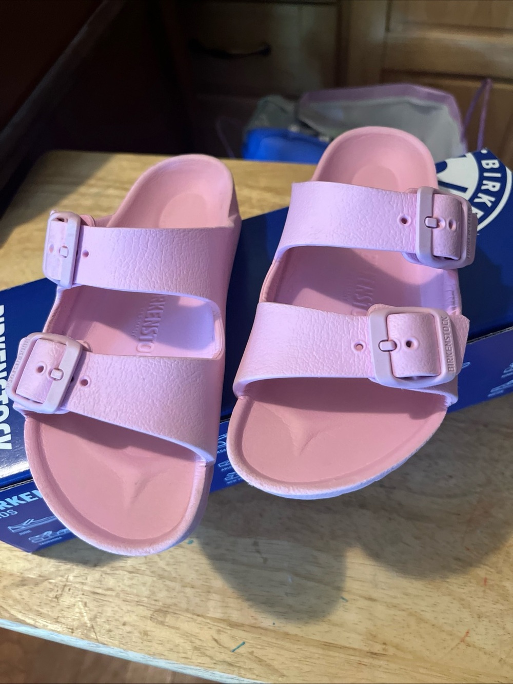 Birkenstock Arizona EVA Kids Fondant Pink Slides size 28. 1026649. Used